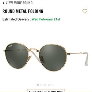 Rayban round sunglasses